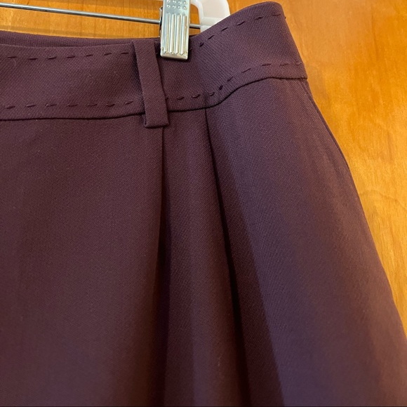 ST. JOHN COLLECTION Berrywood Purple Virgin Wool Dress Cuffed Pants NWT Size 16 - Picture 6 of 12